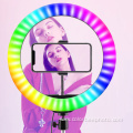 Dimmable selfie small ring fill light with trpod